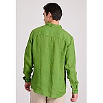 FUNKY BUDDHA Ανδρικό Garment Dyed Λινό Πουκάμισο FBM009-001-05