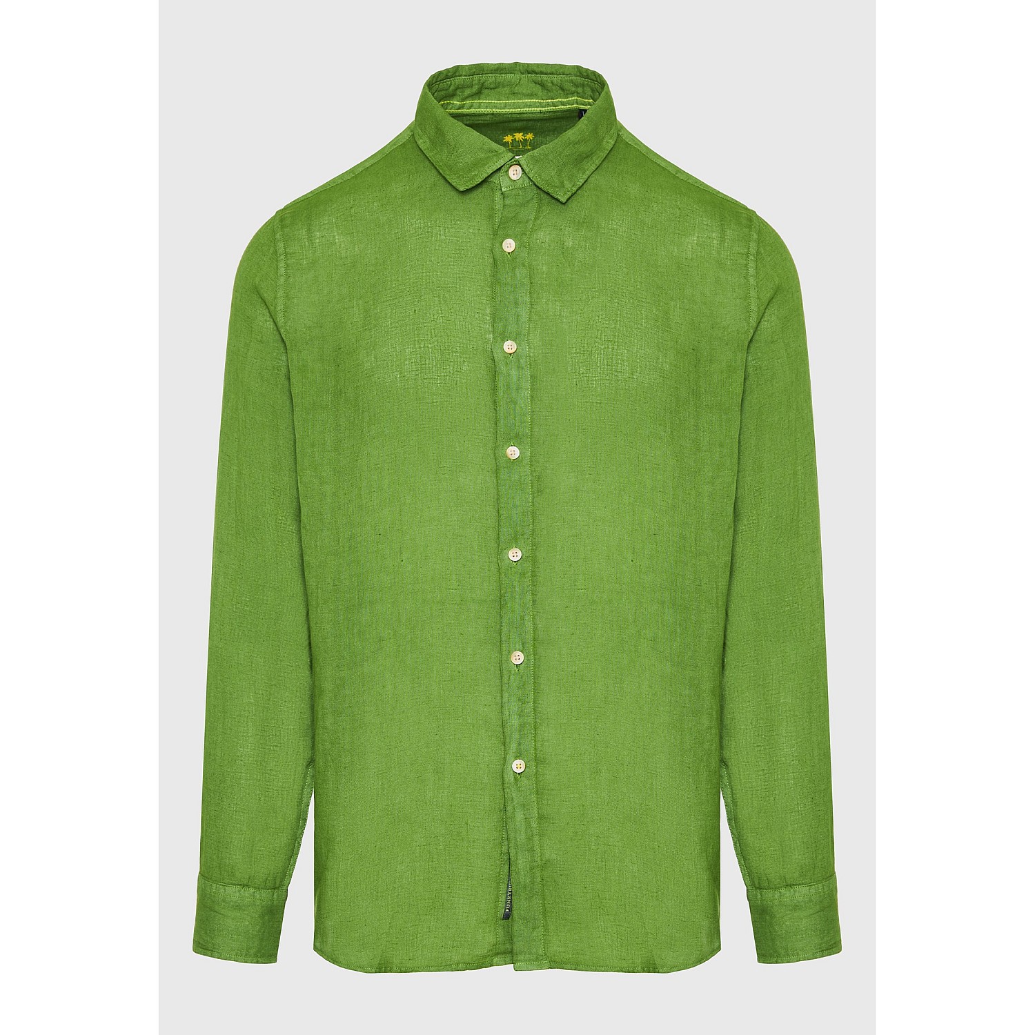FUNKY BUDDHA Ανδρικό Garment Dyed Λινό Πουκάμισο FBM009-001-05