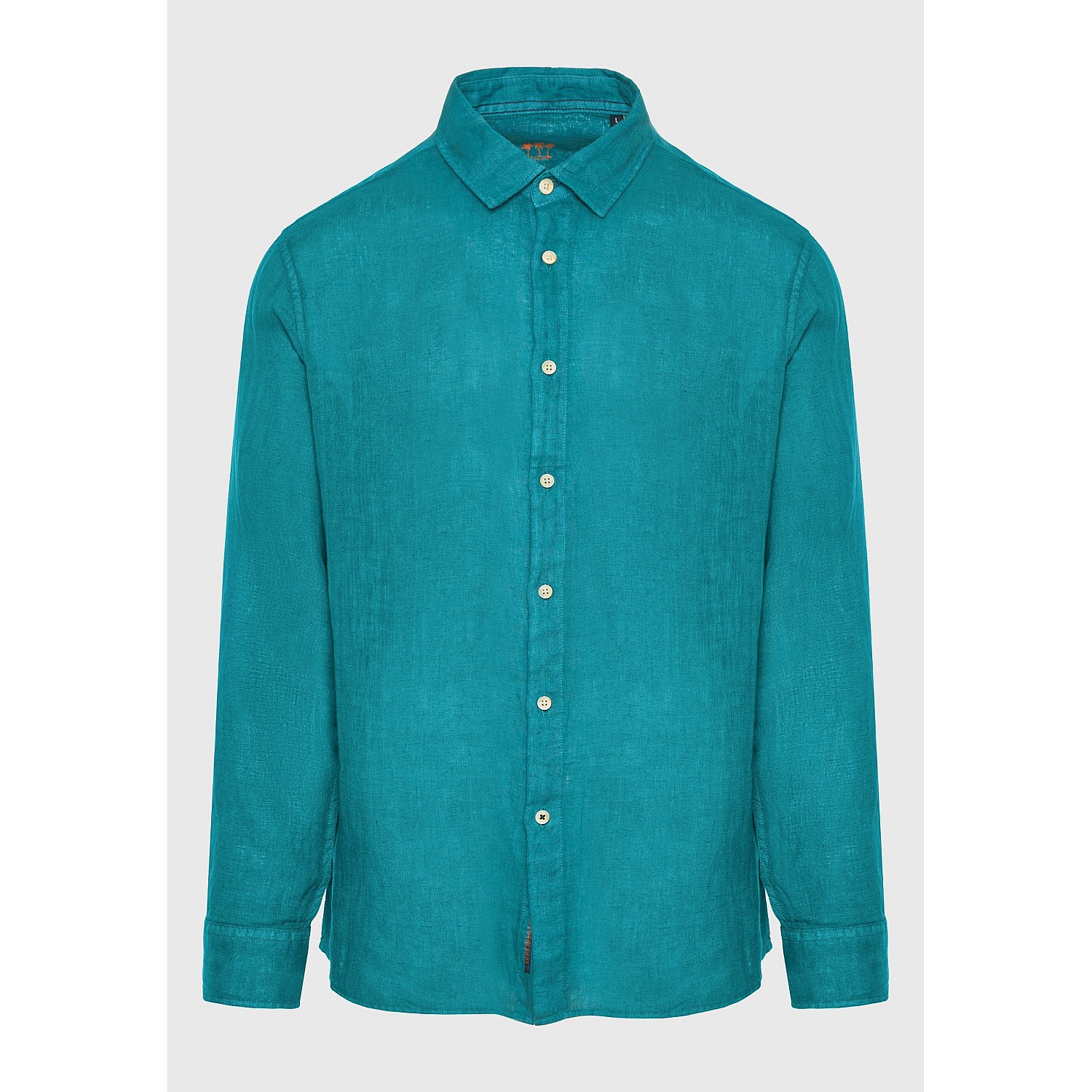 FUNKY BUDDHA Ανδρικό Garment Dyed Λινό Πουκάμισο FBM009-001-05