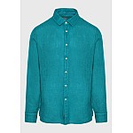 FUNKY BUDDHA Ανδρικό Garment Dyed Λινό Πουκάμισο FBM009-001-05