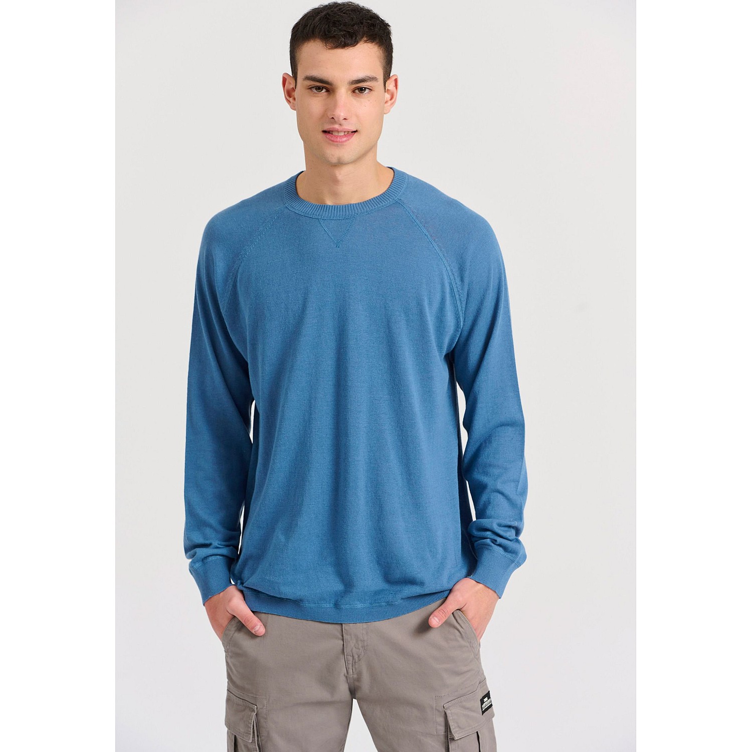 FUNKY BUDDHA Ανδρική Πλεκτή Μπλούζα FBM009-001-09