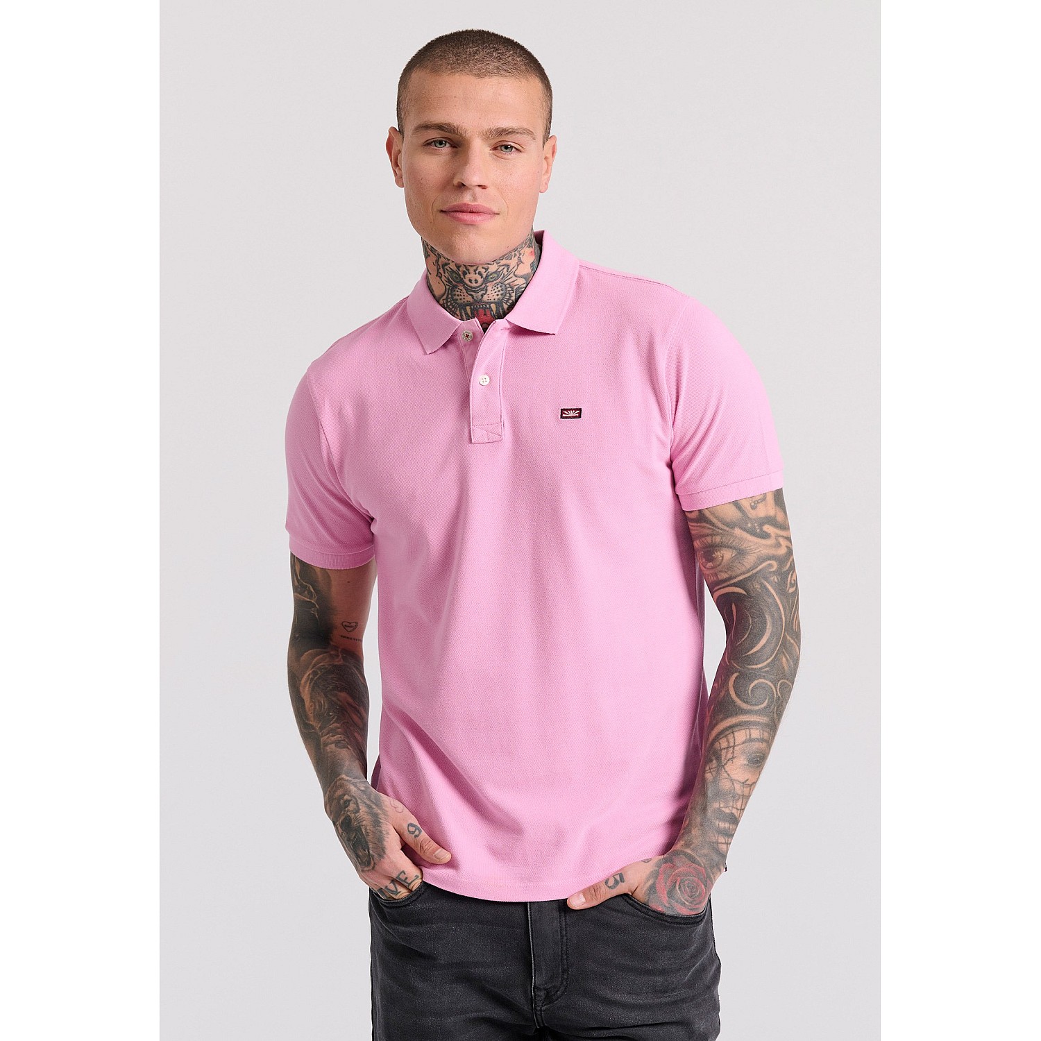 FUNKY BUDDHA Ανδρική Polo Μπλούζα FBM009-001-11