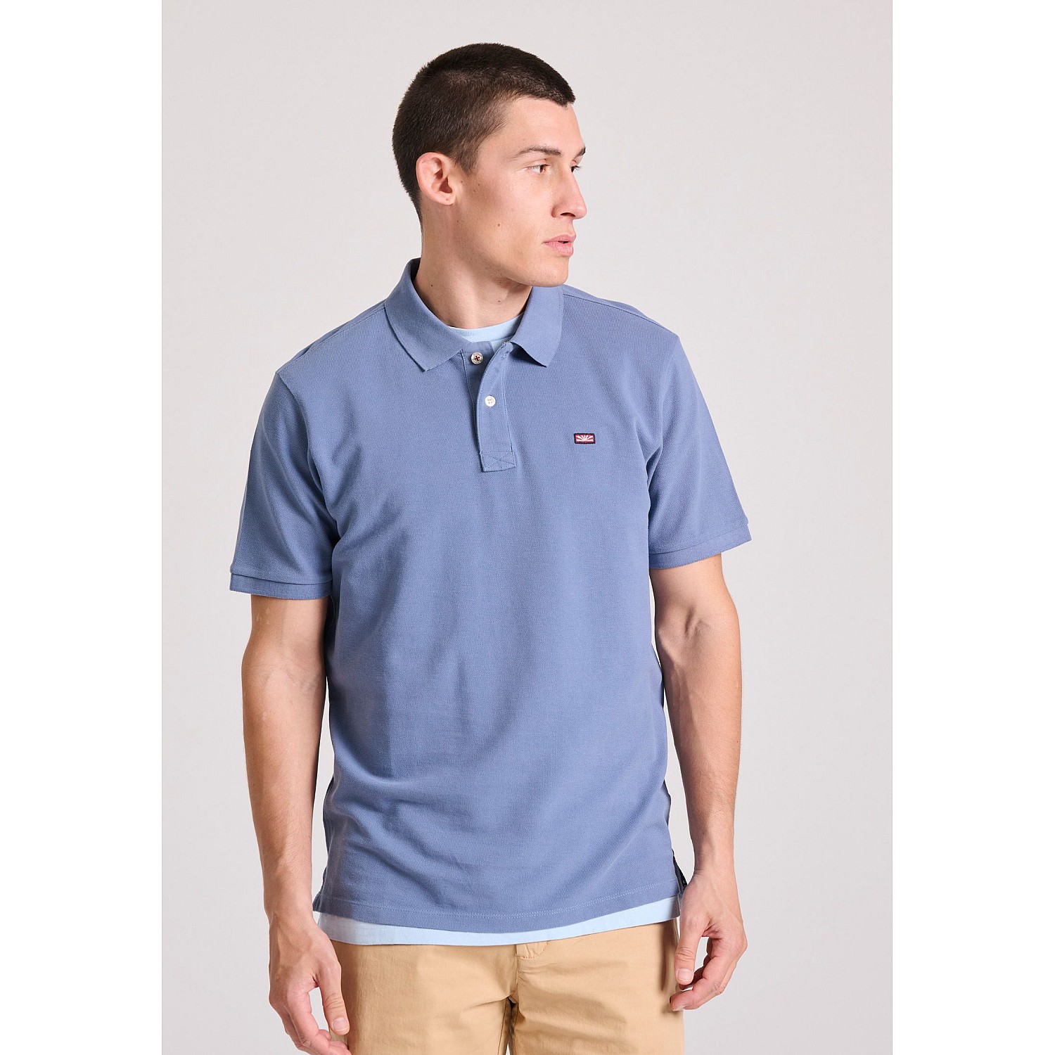 FUNKY BUDDHA Ανδρική Polo Μπλούζα FBM009-001-11