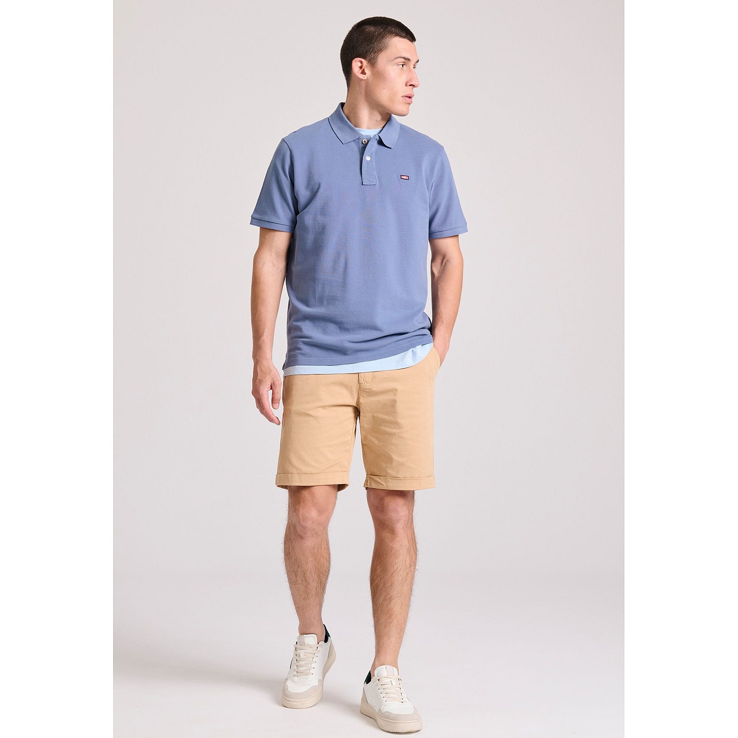 FUNKY BUDDHA Ανδρική Polo Μπλούζα FBM009-001-11