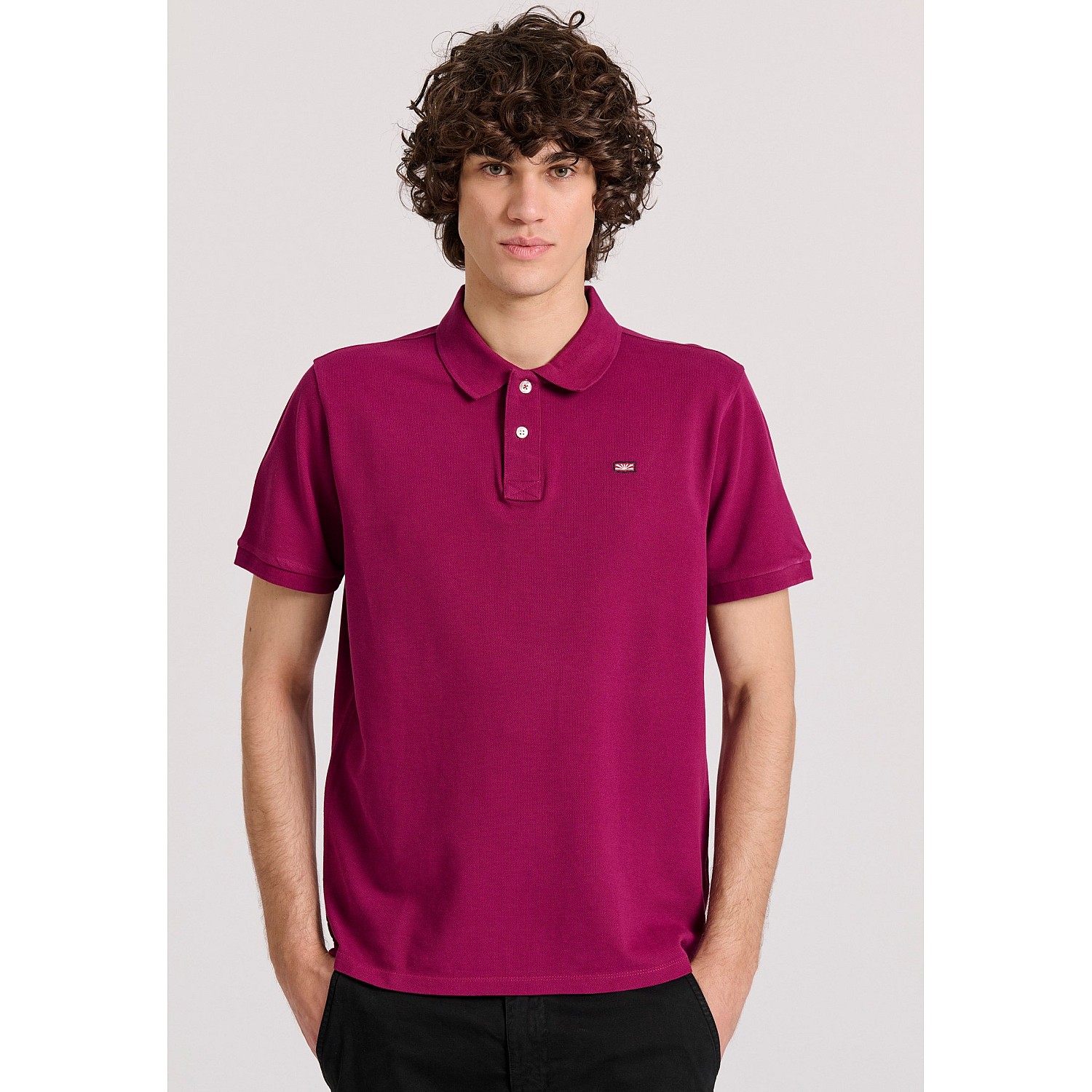 FUNKY BUDDHA Ανδρική Polo Μπλούζα FBM009-001-11