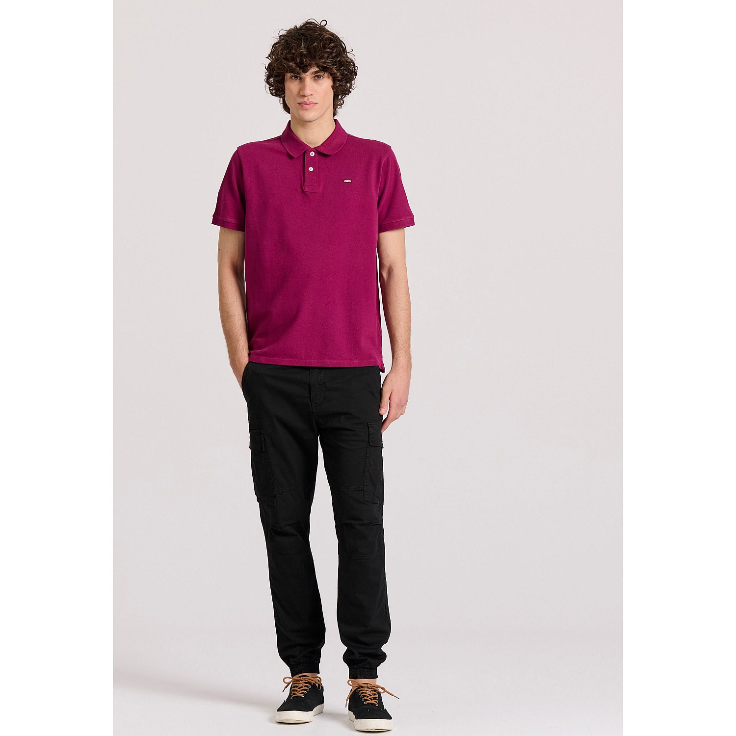 FUNKY BUDDHA Ανδρική Polo Μπλούζα FBM009-001-11
