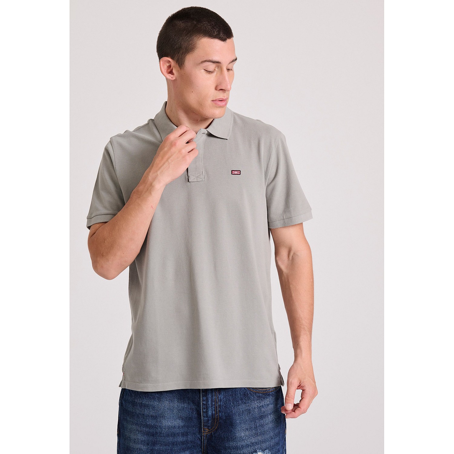 FUNKY BUDDHA Ανδρική Polo Μπλούζα FBM009-001-11