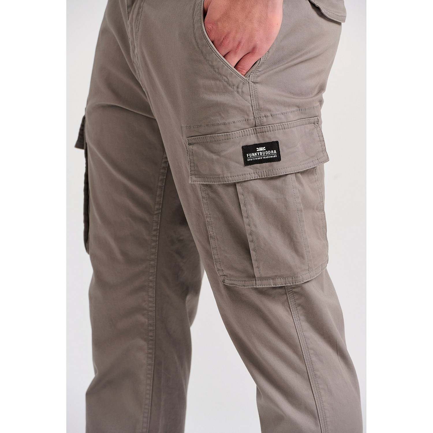 FUNKY BUDDHA Ανδρικό Comfort Cargo Παντελόνι FBM009-002-02