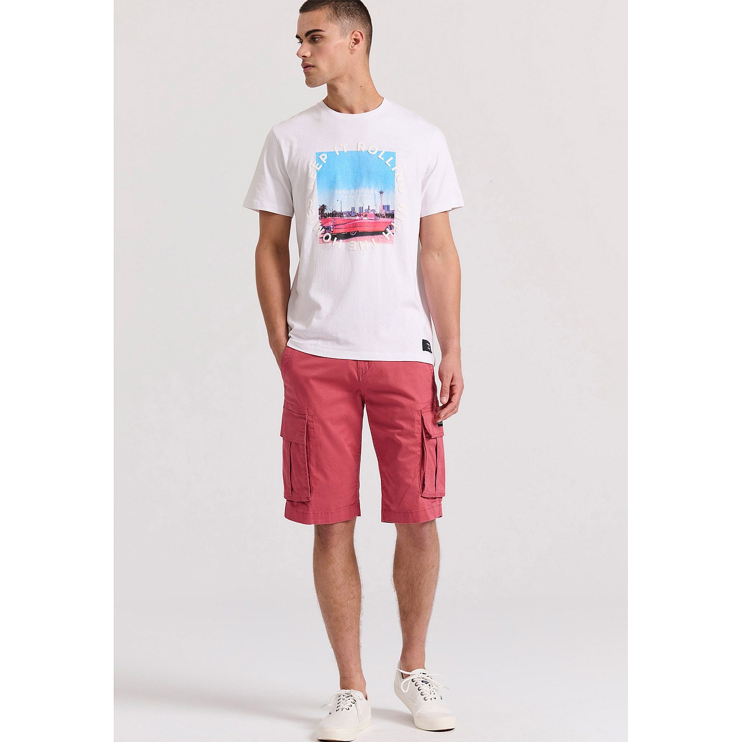 FUNKY BUDDHA Ανδρική Cargo ΒερμούδαFBM009-002-03