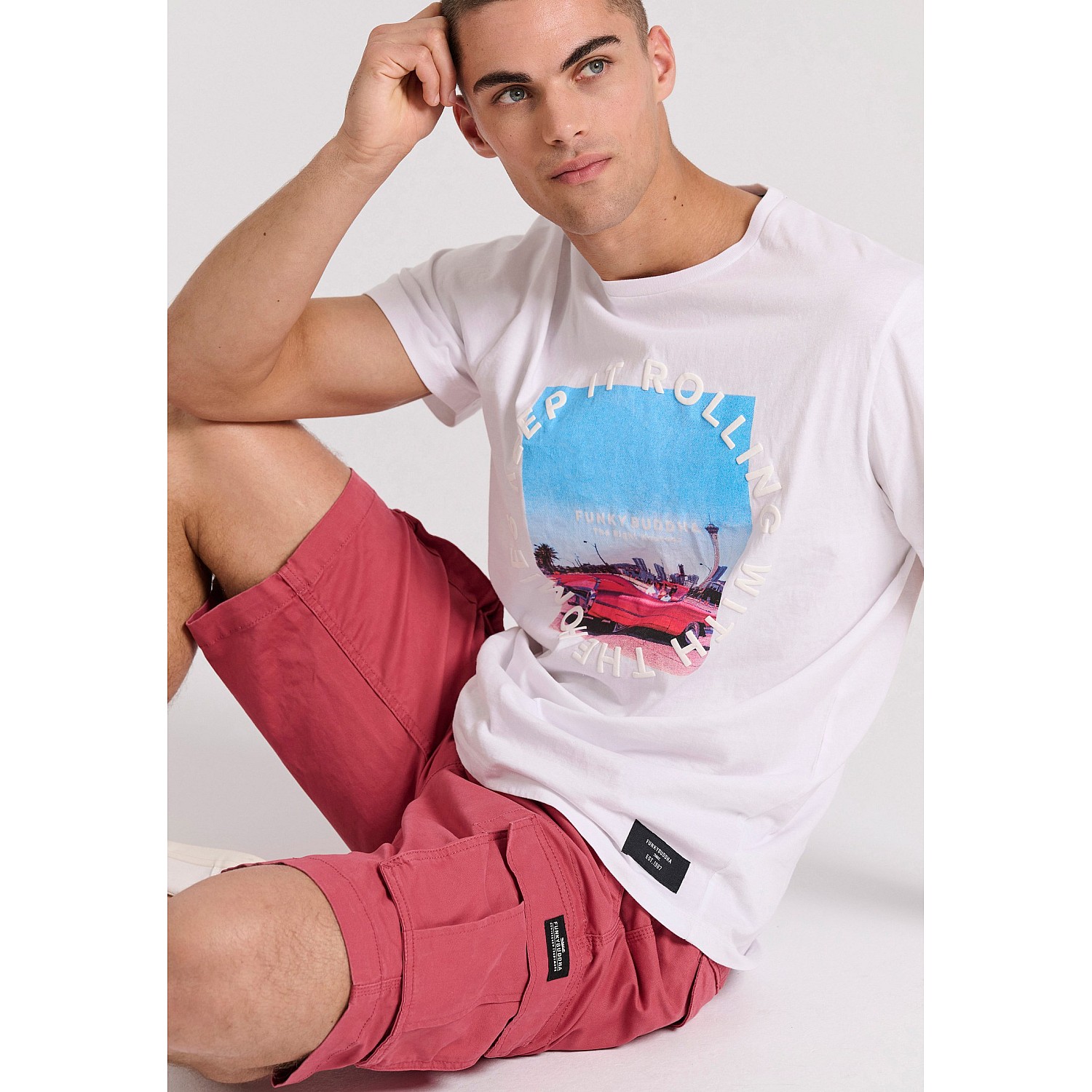 FUNKY BUDDHA Ανδρική Cargo ΒερμούδαFBM009-002-03