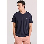 FUNKY BUDDHA Ανδρικό V-Neck T-Shirt FBM009-002-04