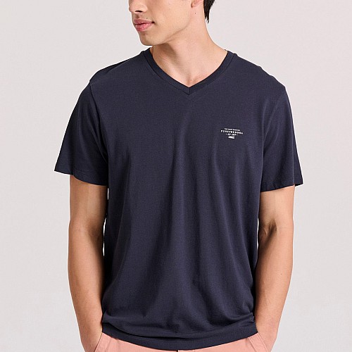 FUNKY BUDDHA Ανδρικό V-Neck T-Shirt FBM009-002-04