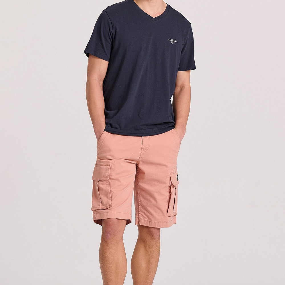 FUNKY BUDDHA Ανδρικό V-Neck T-Shirt FBM009-002-04