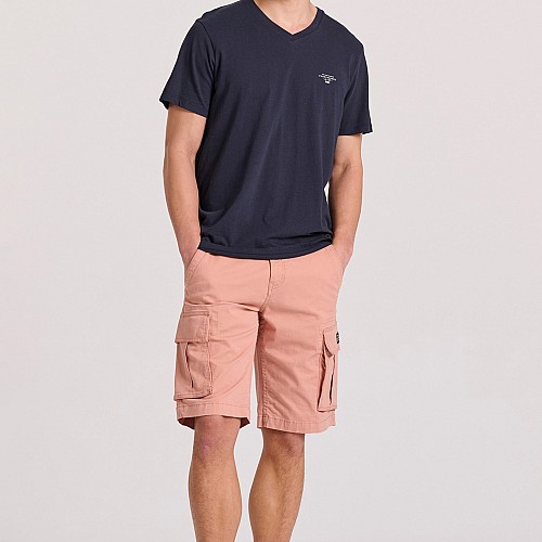 FUNKY BUDDHA Ανδρικό V-Neck T-Shirt FBM009-002-04