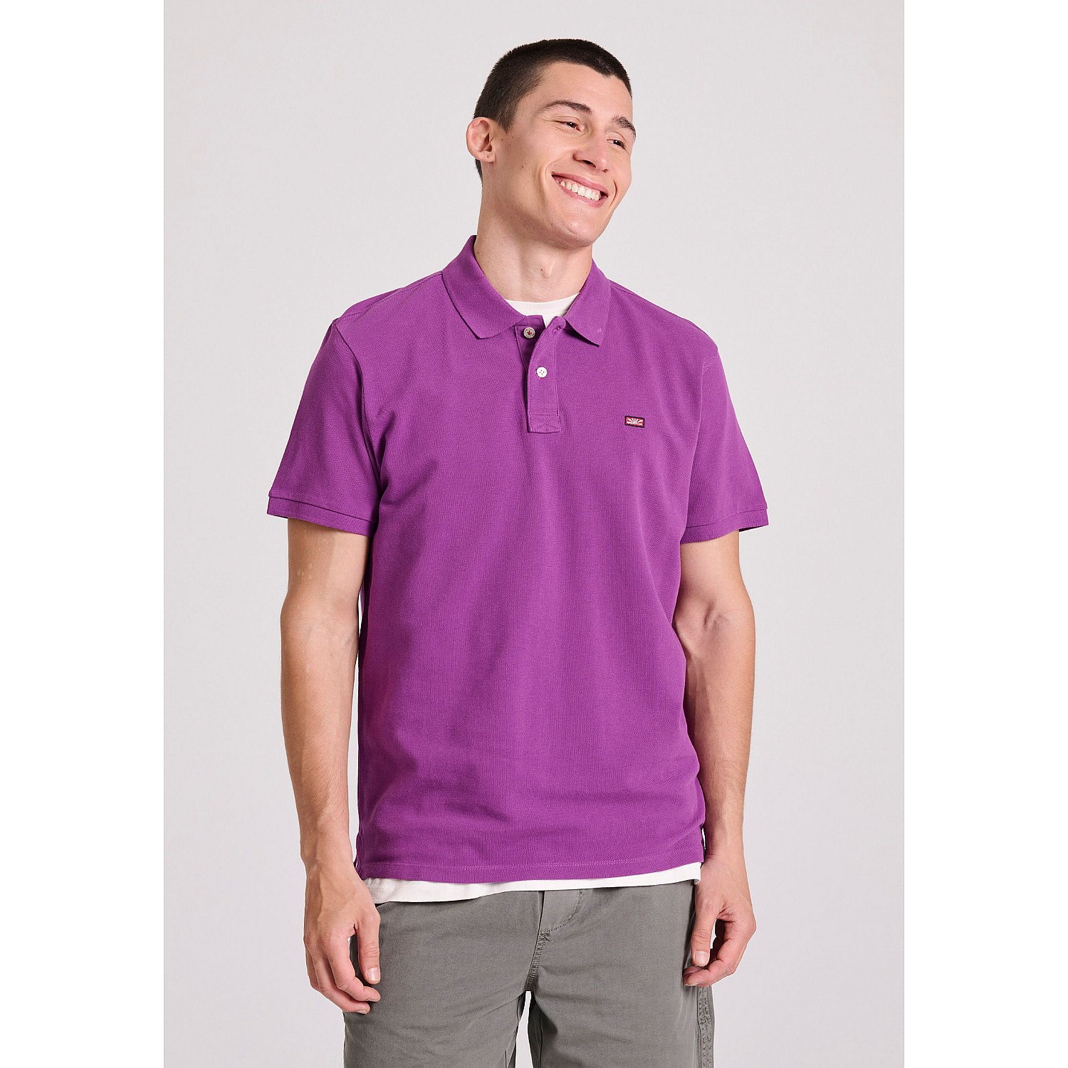 FUNKY BUDDHA Ανδρική Polo Μπλούζα FBM009-001-11