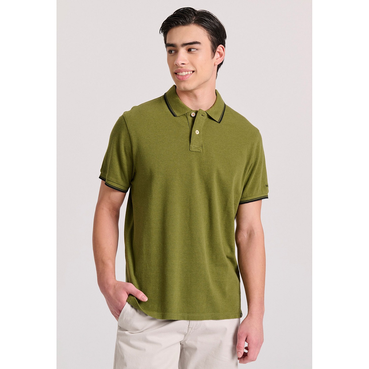 FUNKY BUDDHA Ανδρική Μπλούζα Polo FBM009-004-11