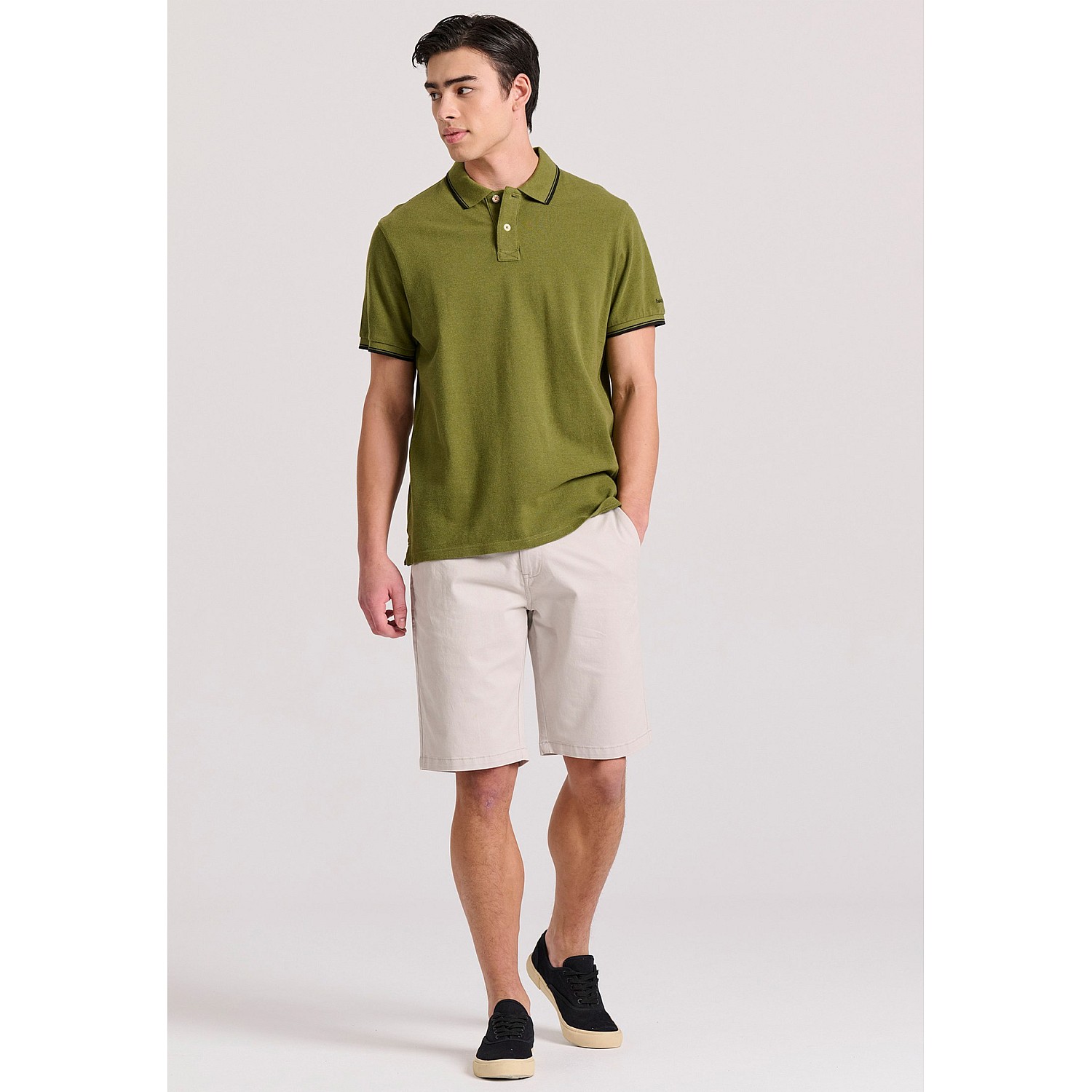 FUNKY BUDDHA Ανδρική Μπλούζα Polo FBM009-004-11