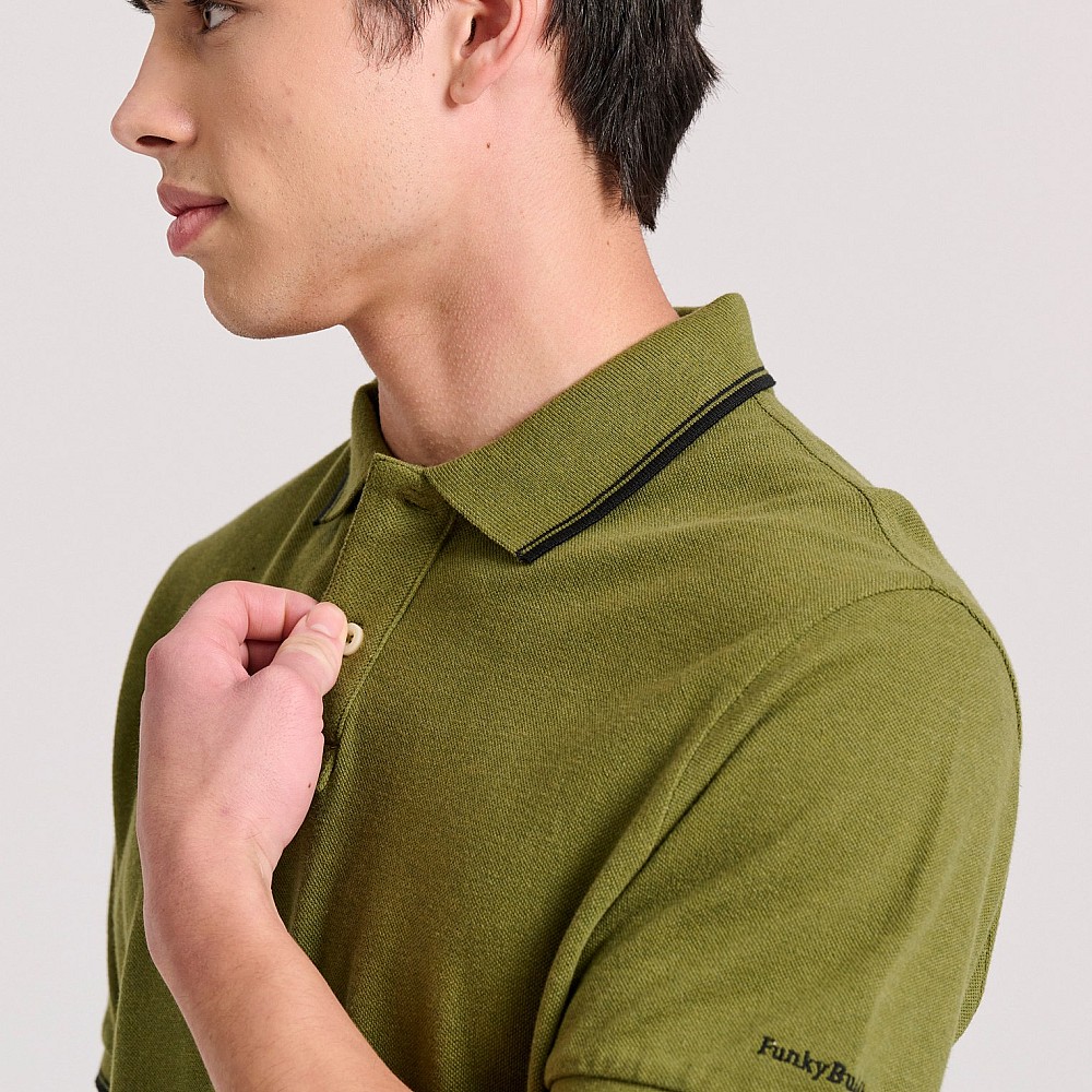FUNKY BUDDHA Ανδρική Μπλούζα Polo FBM009-004-11