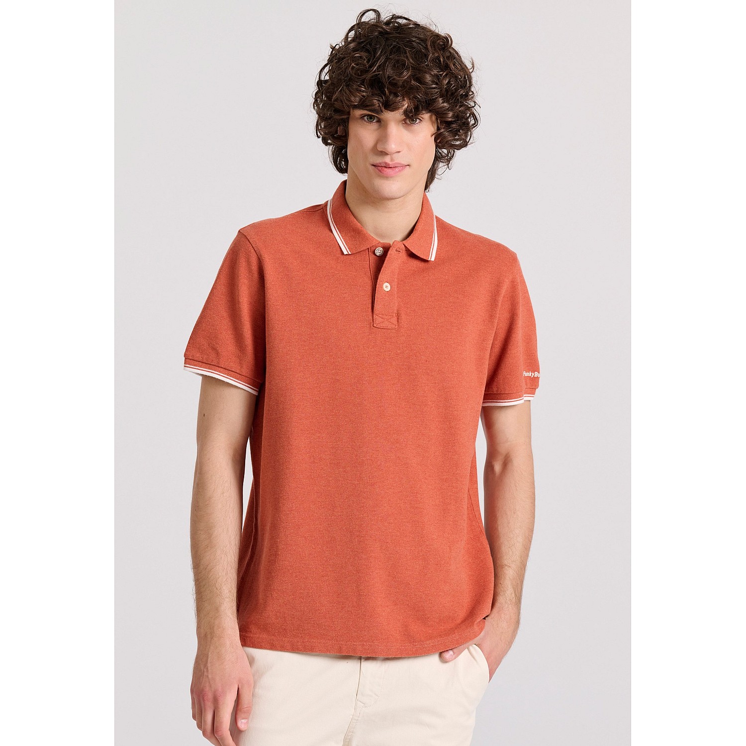 FUNKY BUDDHA Ανδρική Μπλούζα Polo FBM009-004-11