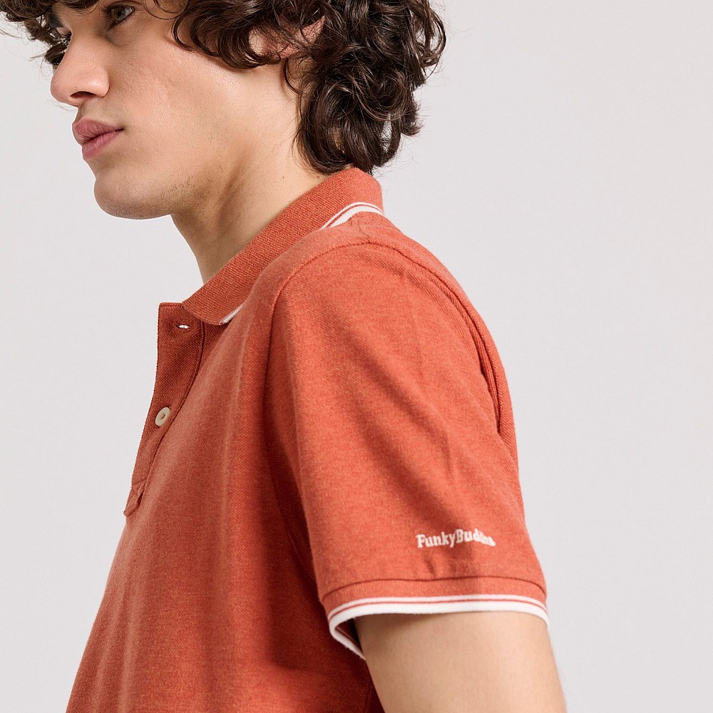 FUNKY BUDDHA Ανδρική Μπλούζα Polo FBM009-004-11