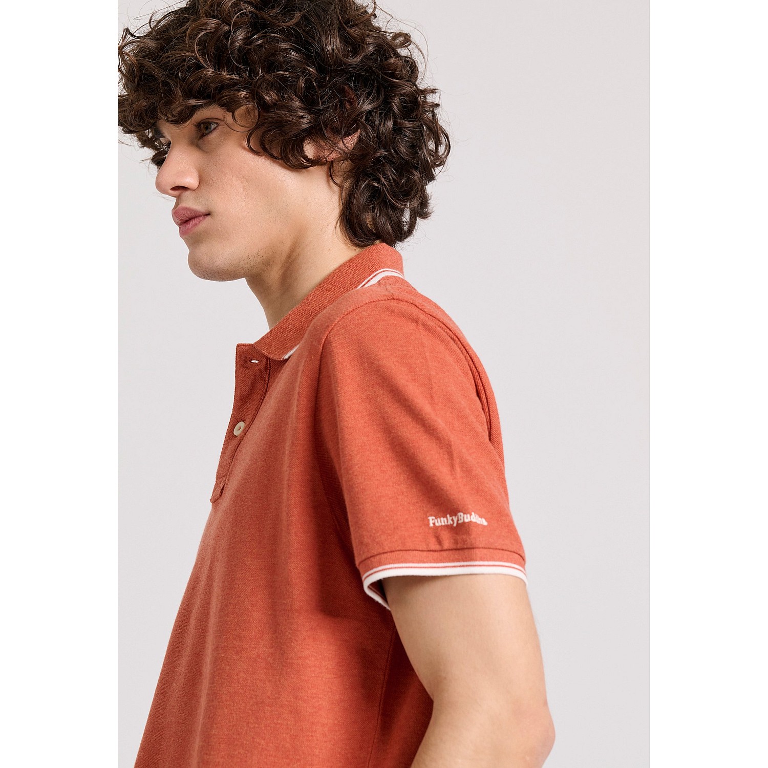 FUNKY BUDDHA Ανδρική Μπλούζα Polo FBM009-004-11