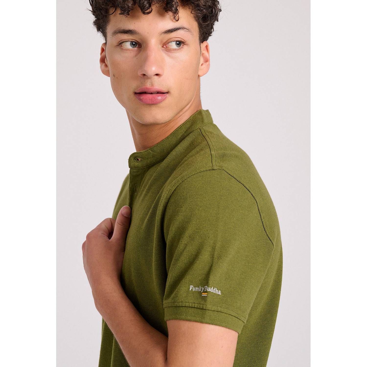 FUNKY BUDDHA Ανδρική Μπλούζα Polo FBM009-008-11