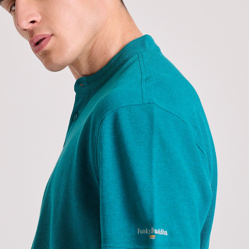 FUNKY BUDDHA Ανδρική Μπλούζα Polo FBM009-008-11