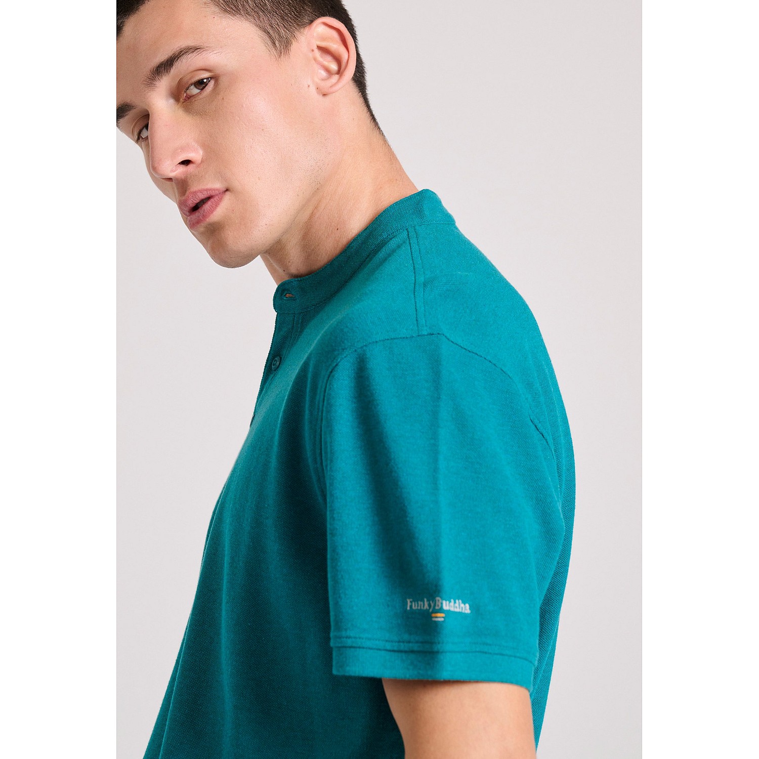 FUNKY BUDDHA Ανδρική Μπλούζα Polo FBM009-008-11
