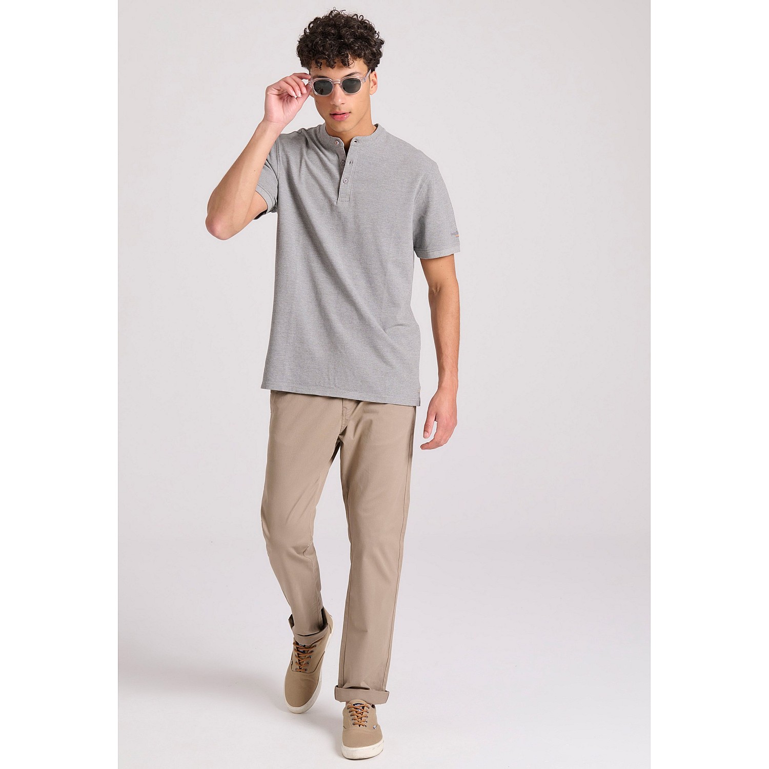 FUNKY BUDDHA Ανδρική Μπλούζα Polo FBM009-008-11