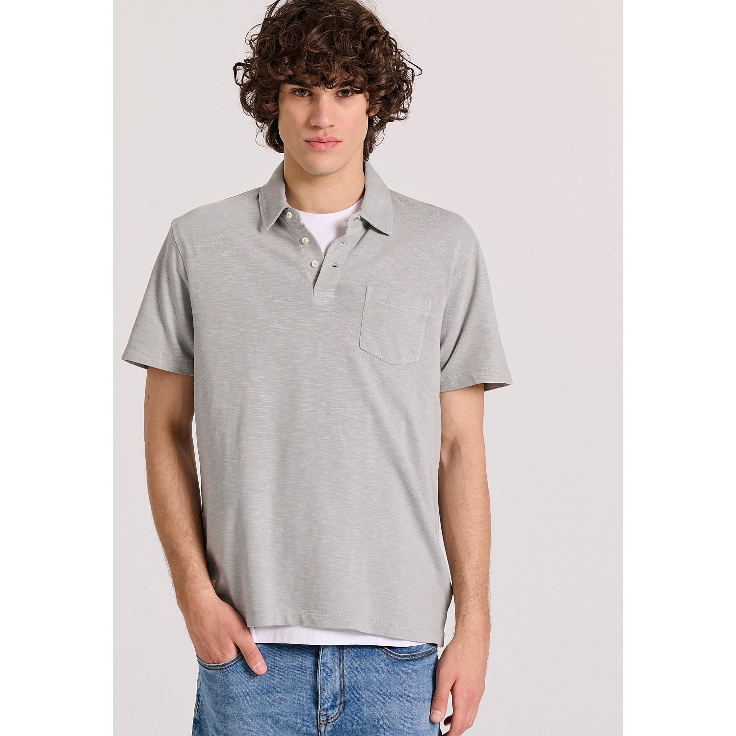 FUNKY BUDDHA Ανδρική Polo Μπλούζα FBM009-011-11