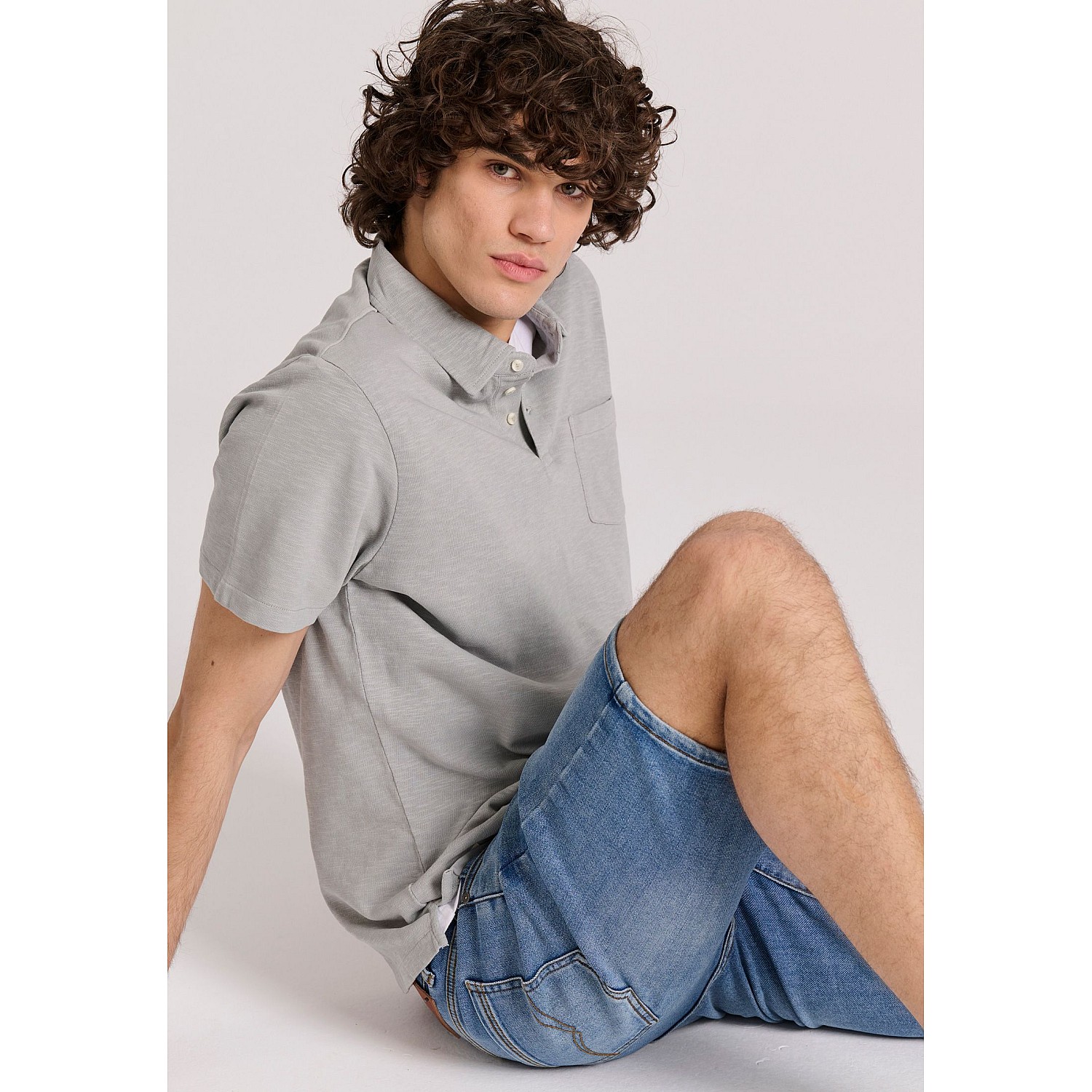 FUNKY BUDDHA Ανδρική Polo Μπλούζα FBM009-011-11