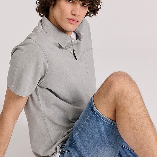 FUNKY BUDDHA Ανδρική Polo Μπλούζα FBM009-011-11