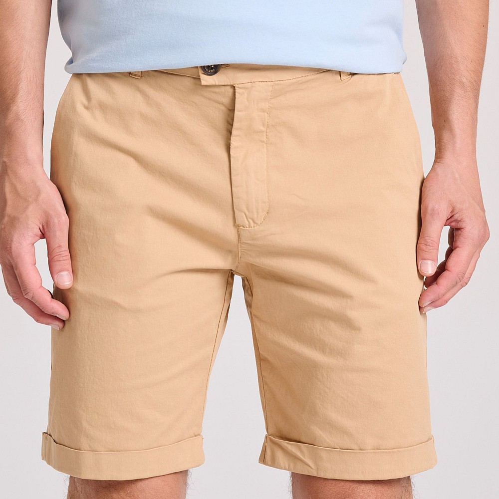 FUNKY BUDDHA Ανδρική Garment Dyed Chino Βερμούδα FBM009-012-03