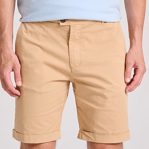 FUNKY BUDDHA Ανδρική Garment Dyed Chino Βερμούδα FBM009-012-03