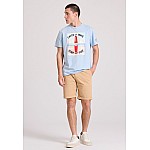 FUNKY BUDDHA Ανδρική Garment Dyed Chino Βερμούδα FBM009-012-03