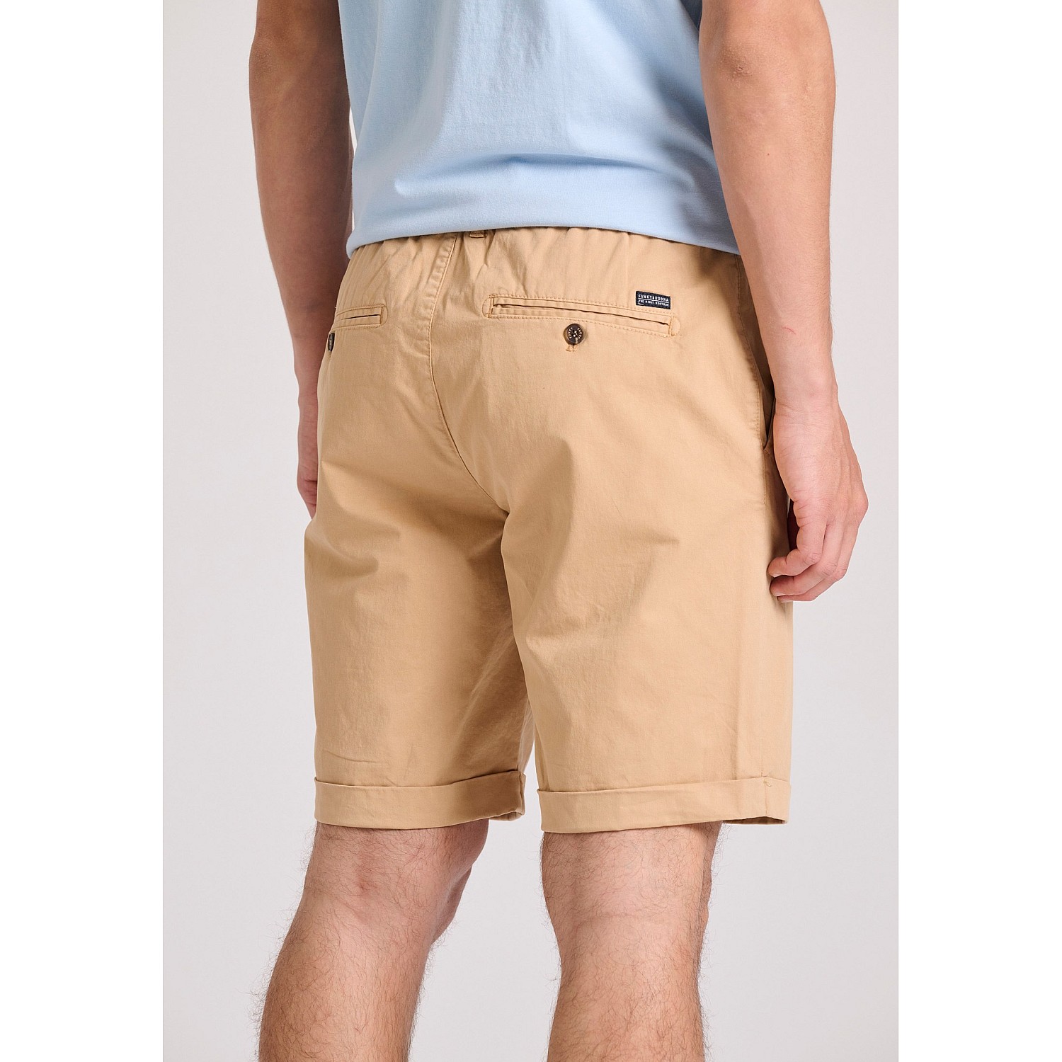 FUNKY BUDDHA Ανδρική Garment Dyed Chino Βερμούδα FBM009-012-03