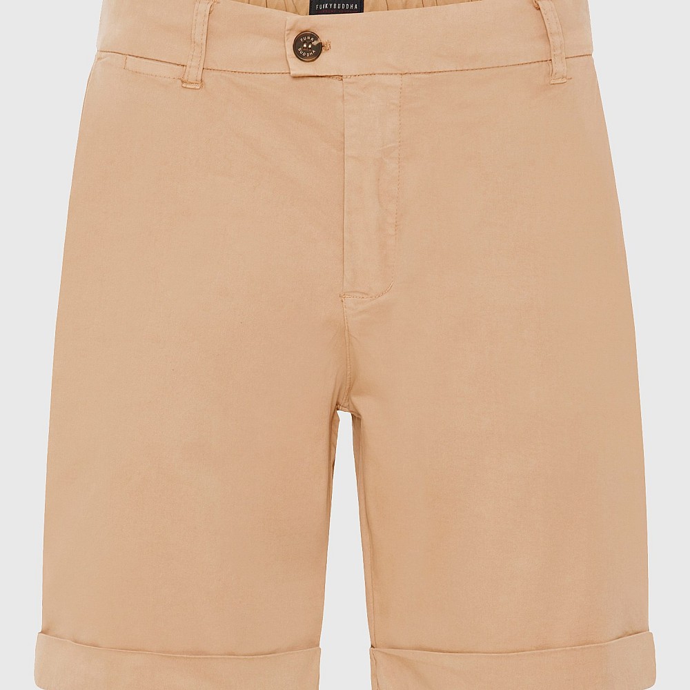 FUNKY BUDDHA Ανδρική Garment Dyed Chino Βερμούδα FBM009-012-03
