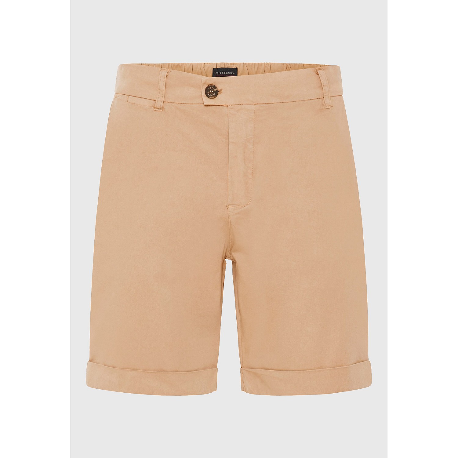 FUNKY BUDDHA Ανδρική Garment Dyed Chino Βερμούδα FBM009-012-03