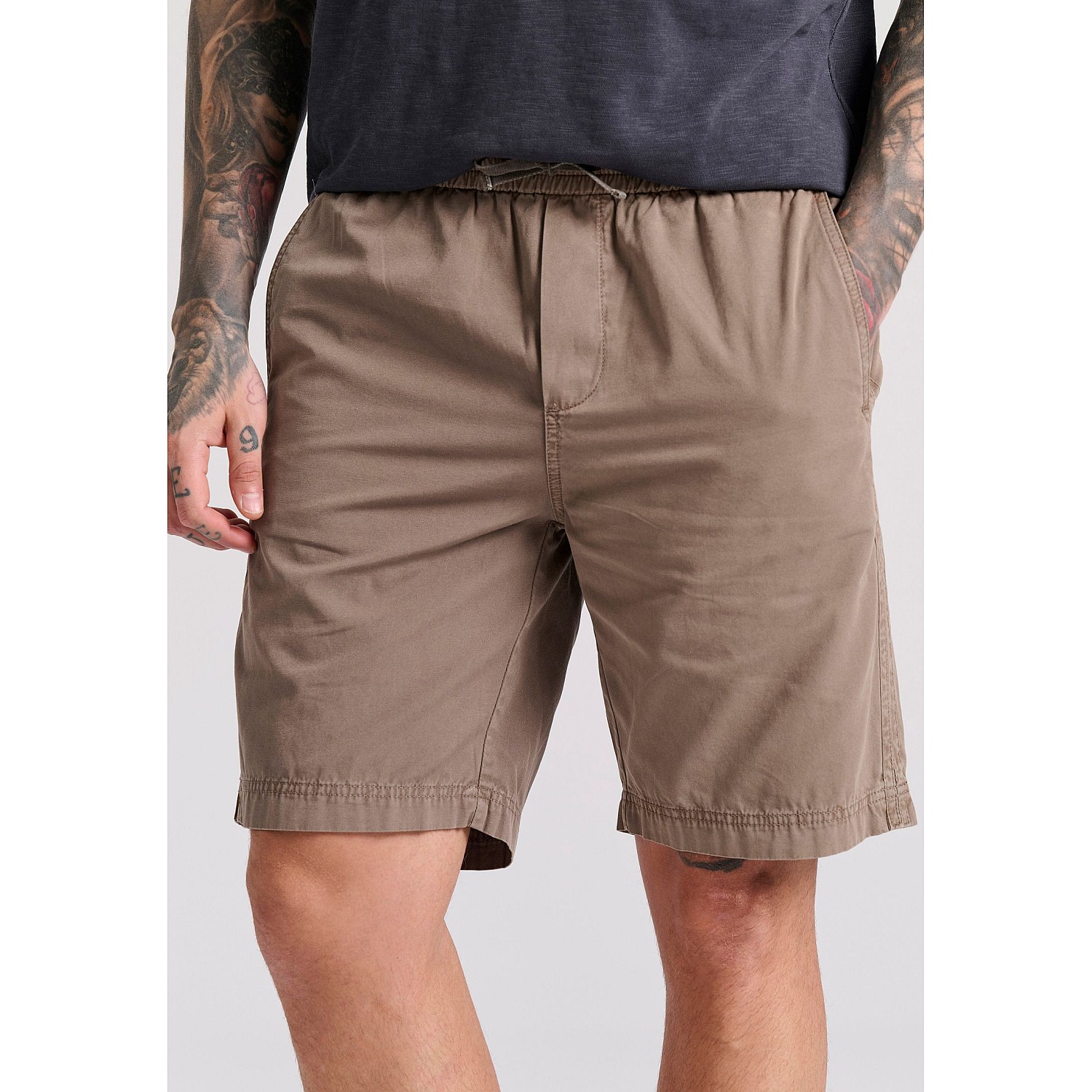 FUNKY BUDDHA Ανδρική Garment Dyed Chino Βερμούδα FBM009-013-03