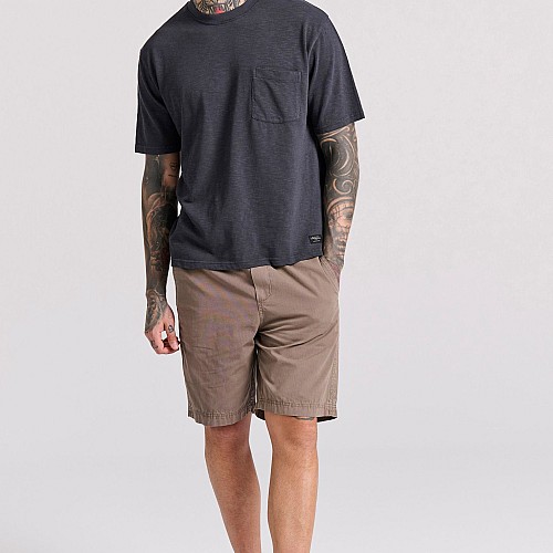 FUNKY BUDDHA Ανδρική Garment Dyed Chino Βερμούδα FBM009-013-03