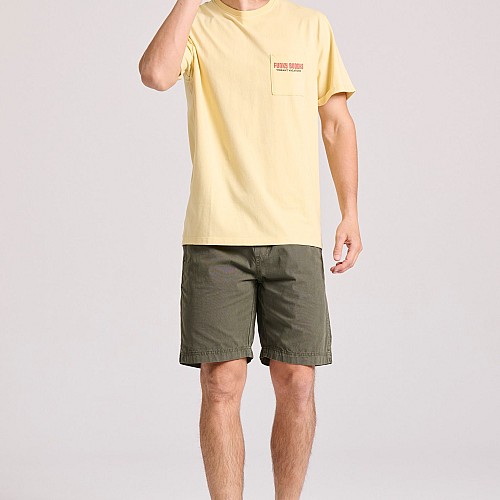 FUNKY BUDDHA Ανδρική Garment Dyed Chino Βερμούδα FBM009-013-03