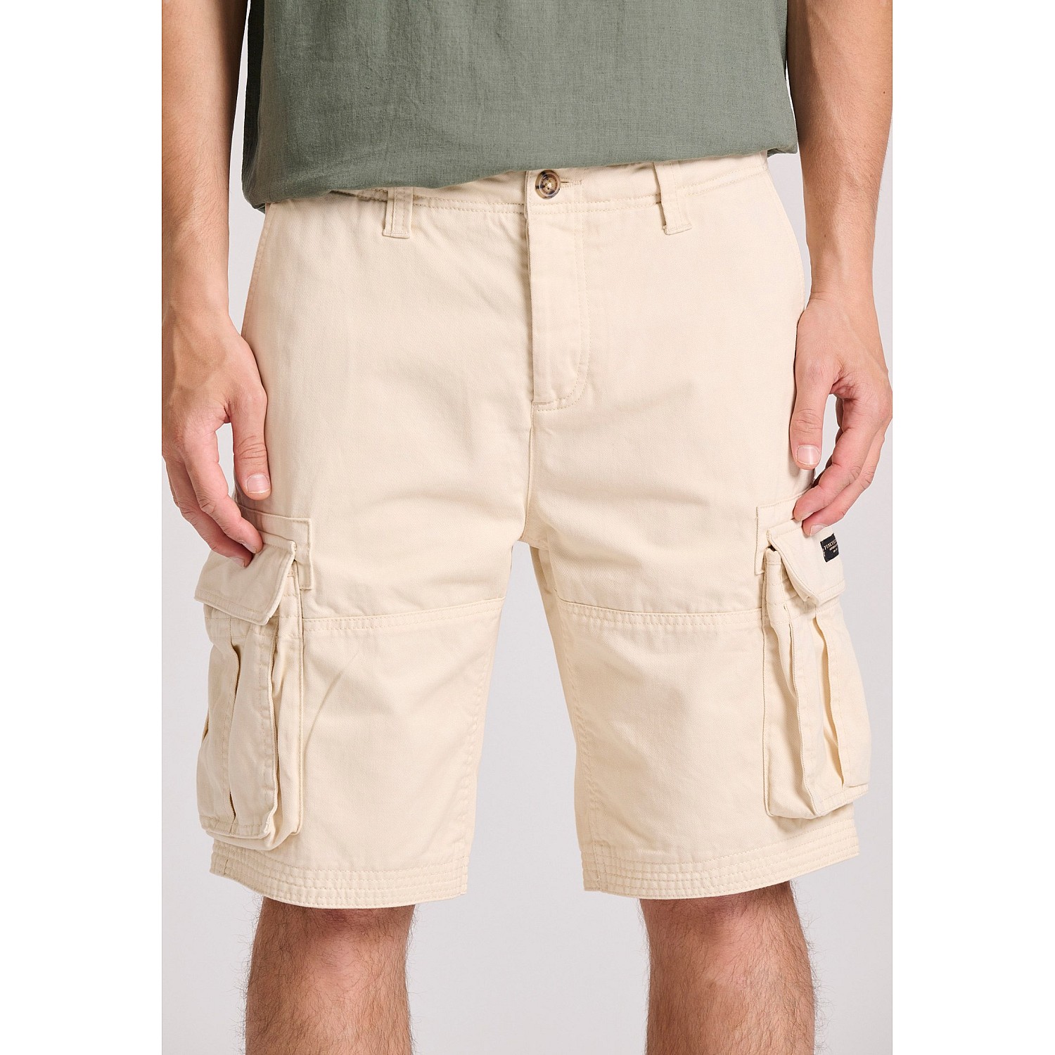 FUNKY BUDDHA Ανδρική Comfort Fit Cargo Βερμούδα FBM009-031-03