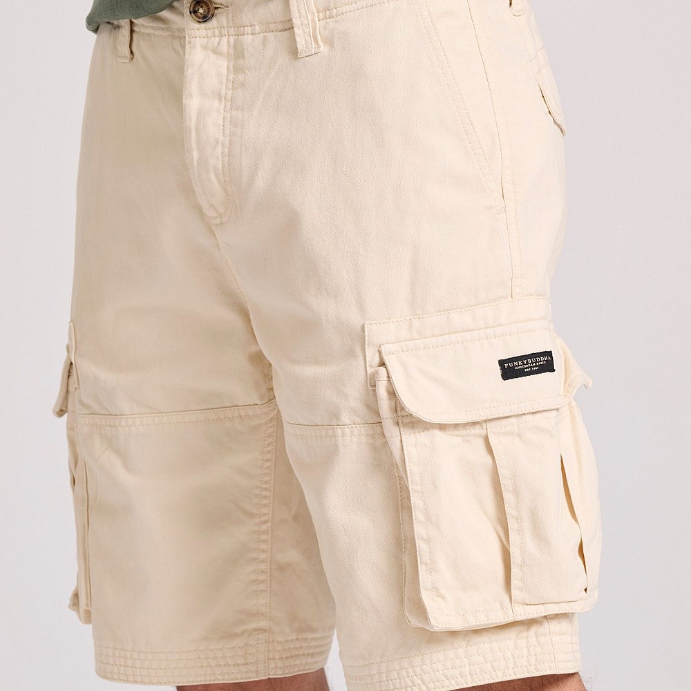 FUNKY BUDDHA Ανδρική Comfort Fit Cargo Βερμούδα FBM009-031-03