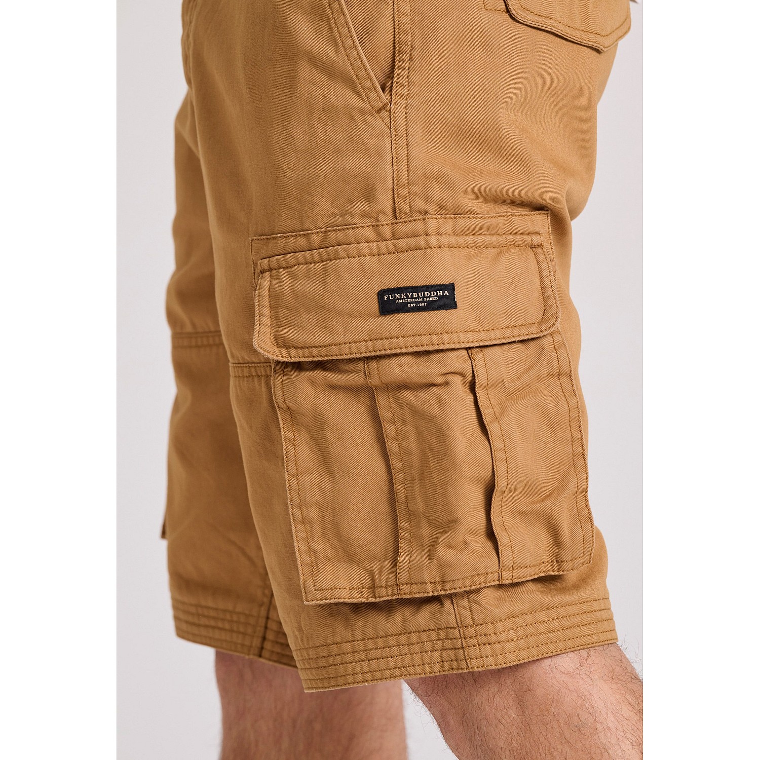 FUNKY BUDDHA Ανδρική Comfort Fit Cargo Βερμούδα FBM009-031-03