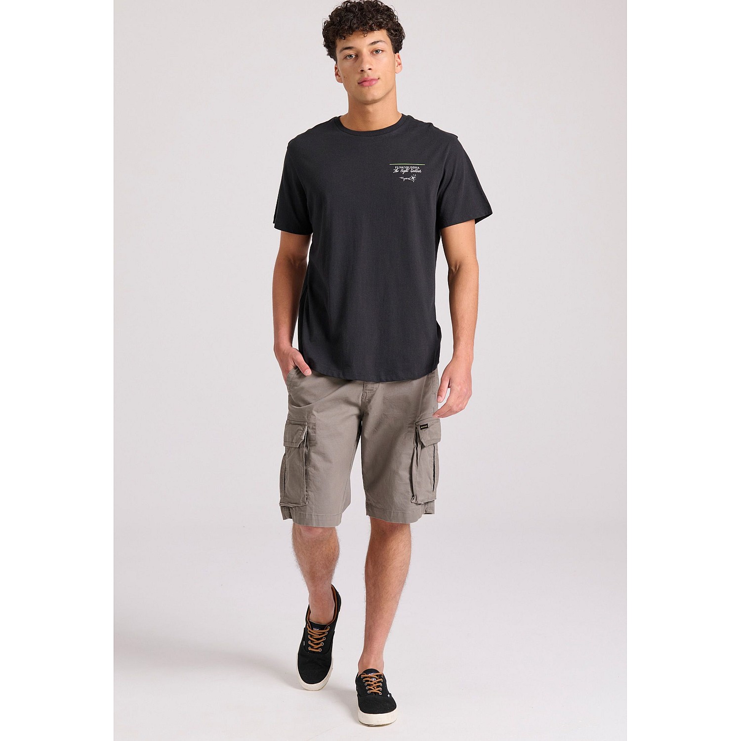 FUNKY BUDDHA Ανδρική Loose Fit Cargo Βερμούδα FBM009-033-03