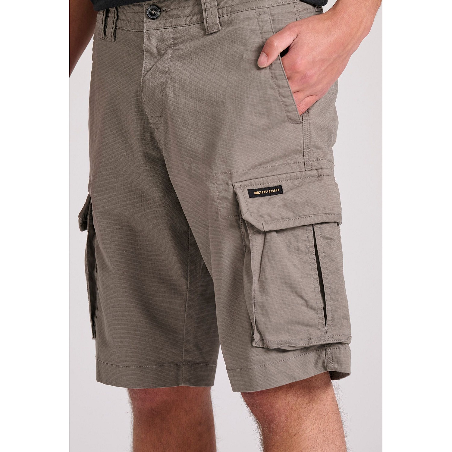 FUNKY BUDDHA Ανδρική Loose Fit Cargo Βερμούδα FBM009-033-03