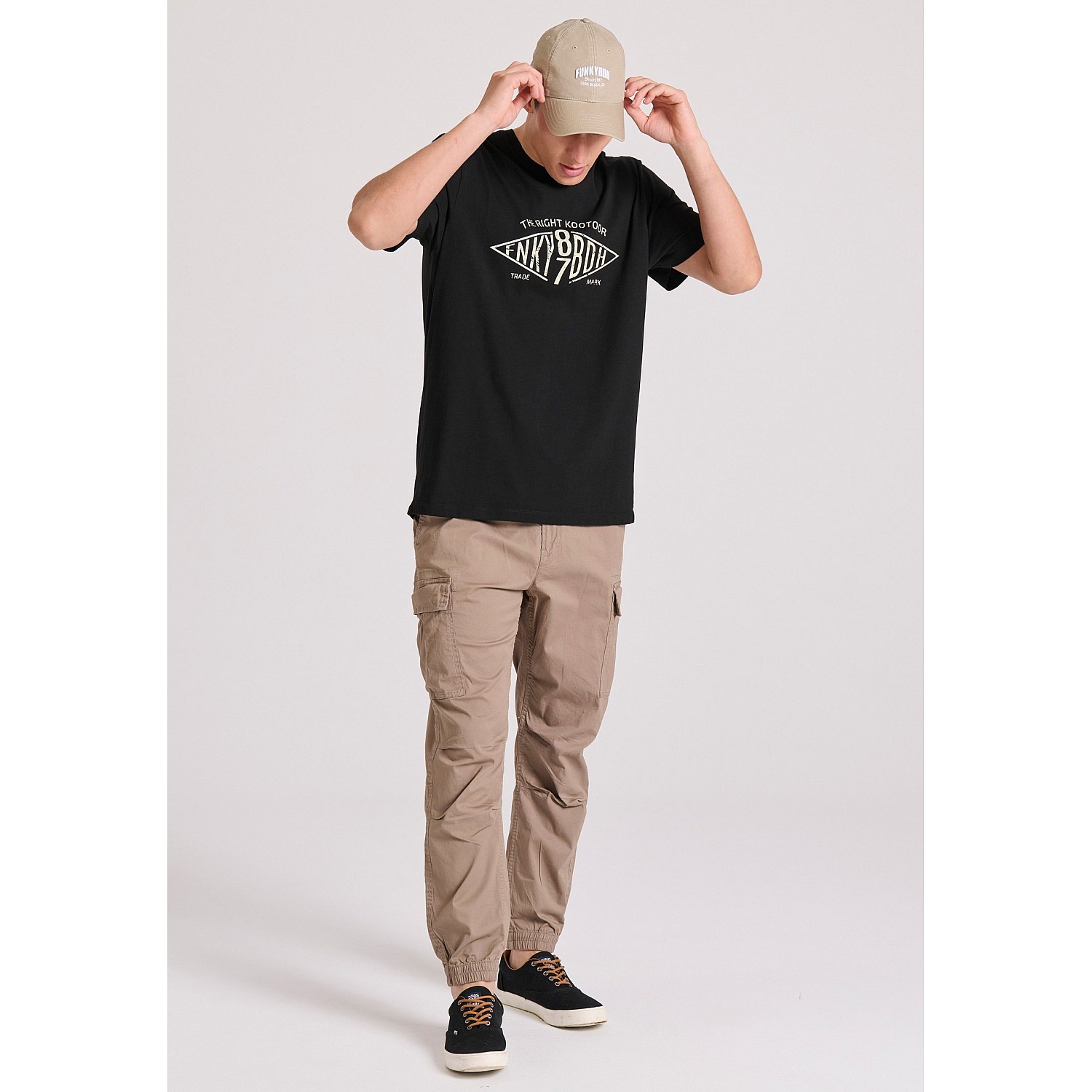 FUNKY BUDDHA Ανδρικό Cargo Παντελόνι FBM009-034-02