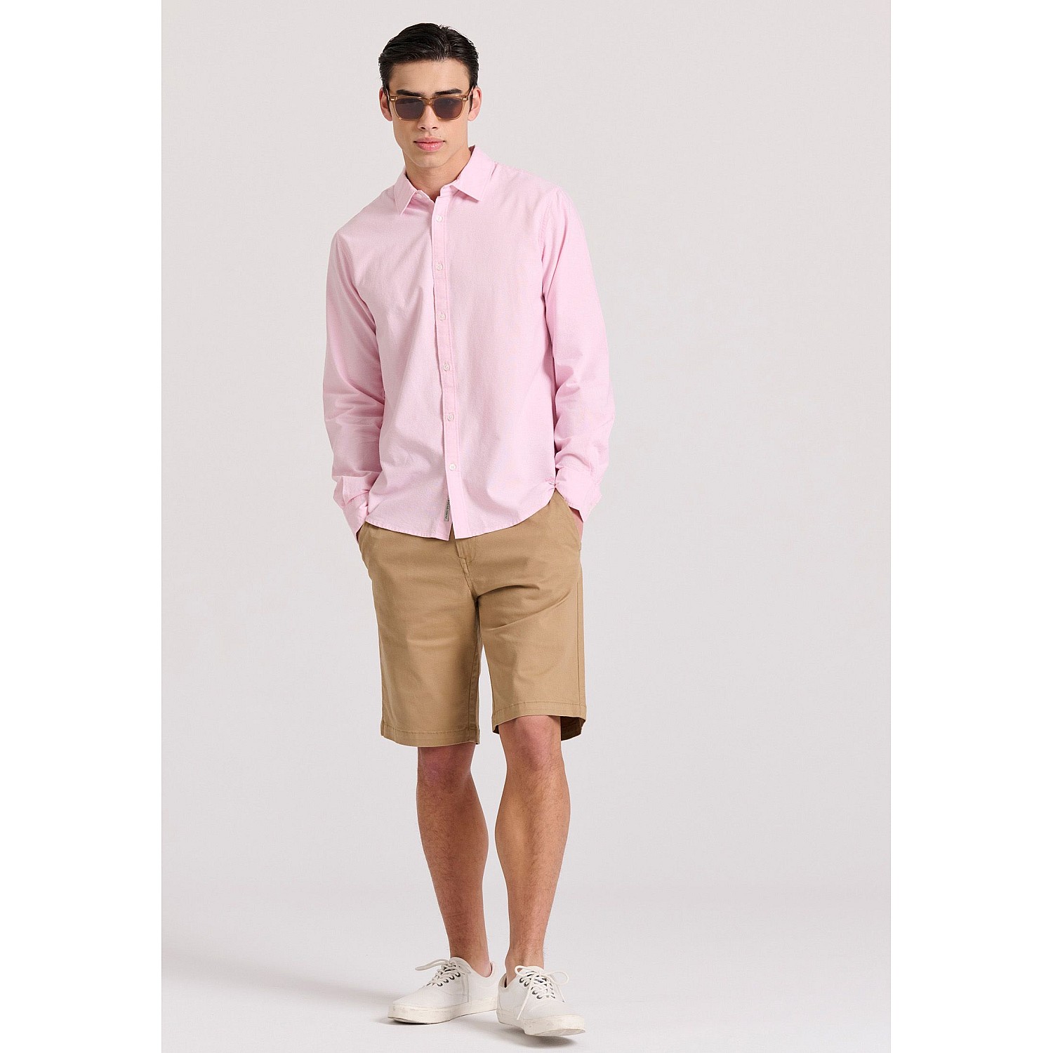 FUNKY BUDDHA Ανδρικό Oxford Πουκάμισο FBM009-034-05
