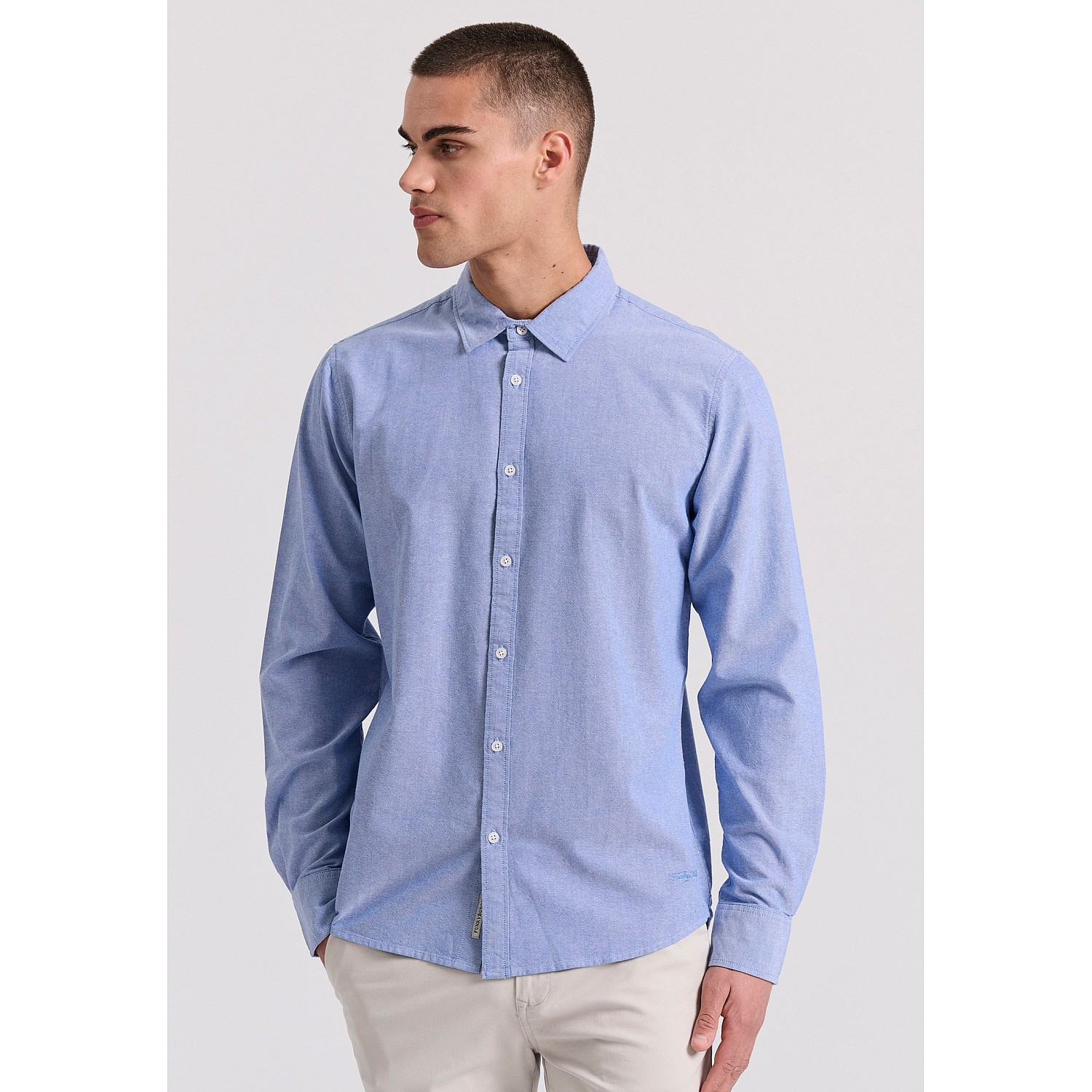 FUNKY BUDDHA Ανδρικό Oxford Πουκάμισο FBM009-034-05