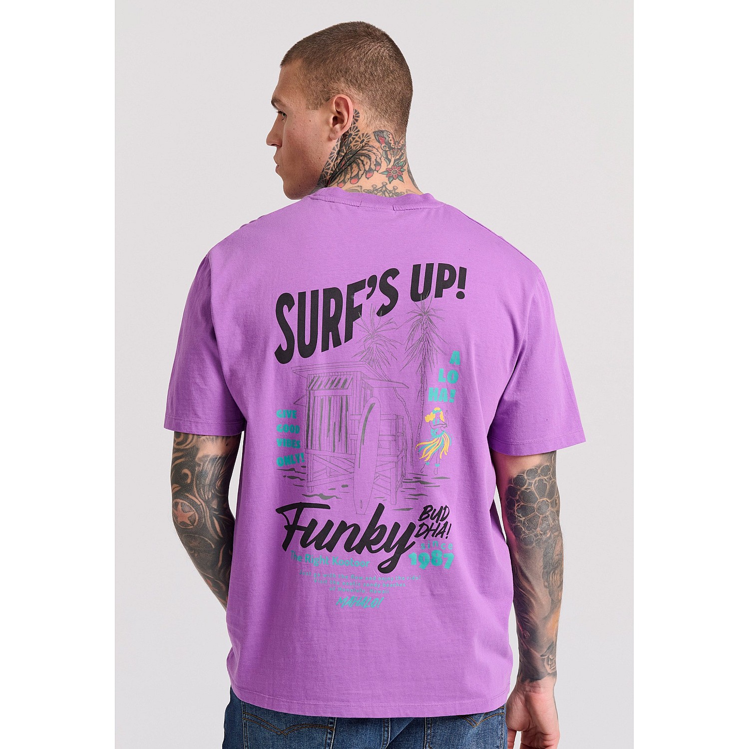 FUNKY BUDDHA Ανδρικό T-Shirt FBM009-035-04